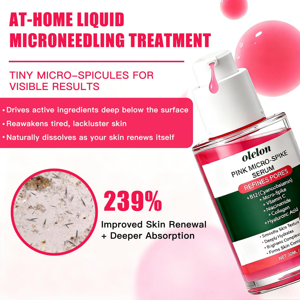 Sérum d'OLELON avec Niacinamide et Vitamine C pour éclaircir les taches.