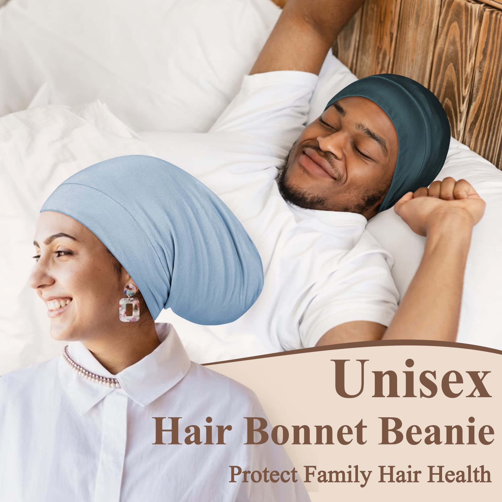 OLESILK bonnet anti-frisottis minimise les frisottis nocturnes.