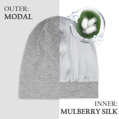 OLESILK bonnet-dormir-douceur soie protège des frottements nocturnes.