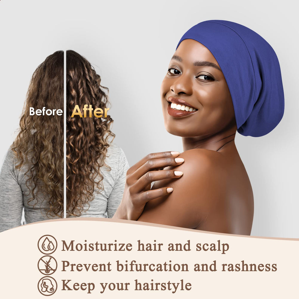 Bonnet nuit ajustable OLESILK, maintien confortable sans glissement.