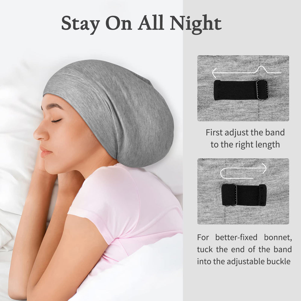 OLESILK bonnet-reglable-attache-gris-clair ajuste confortablement.