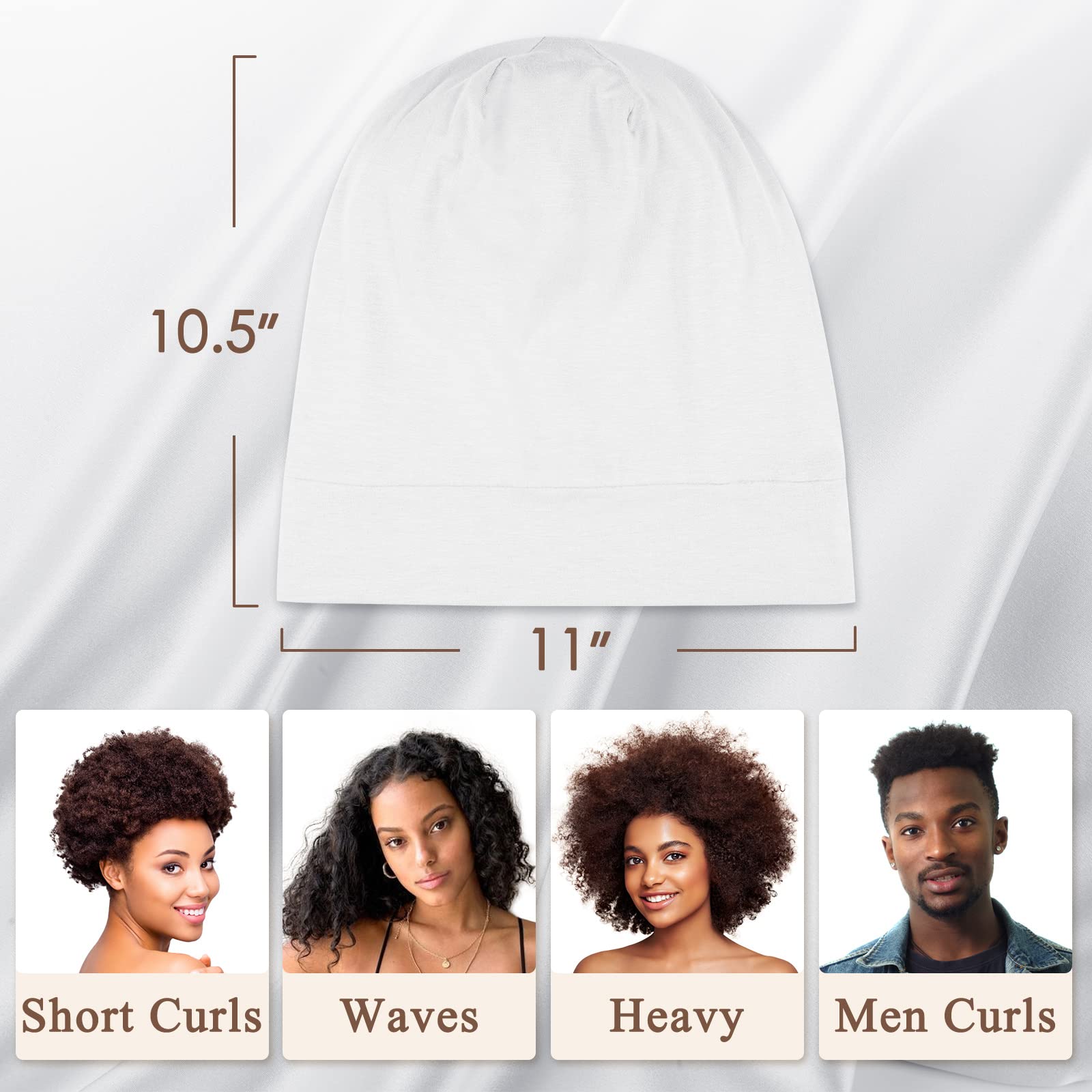 OLESILK bonnet reglable anti-glisse, nuit paisible et coiffure préservée.