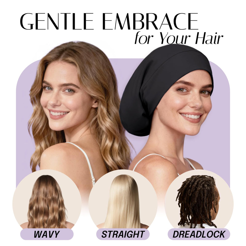 OLESILK bonnet-soie, attache-reglable assure un ajustement personnalisé.