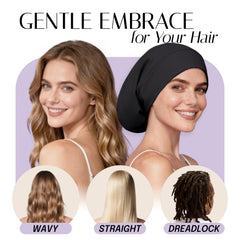 OLESILK bonnet-soie, attache-reglable assure un ajustement personnalisé.