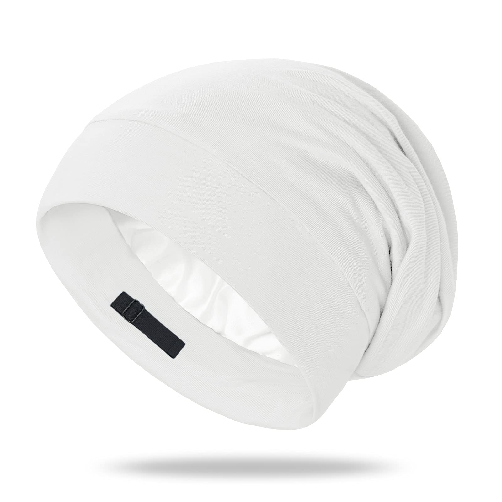 OLESILK bonnet en soie de mûrier pour la nuit, douceur nocturne et protection des cheveux.
