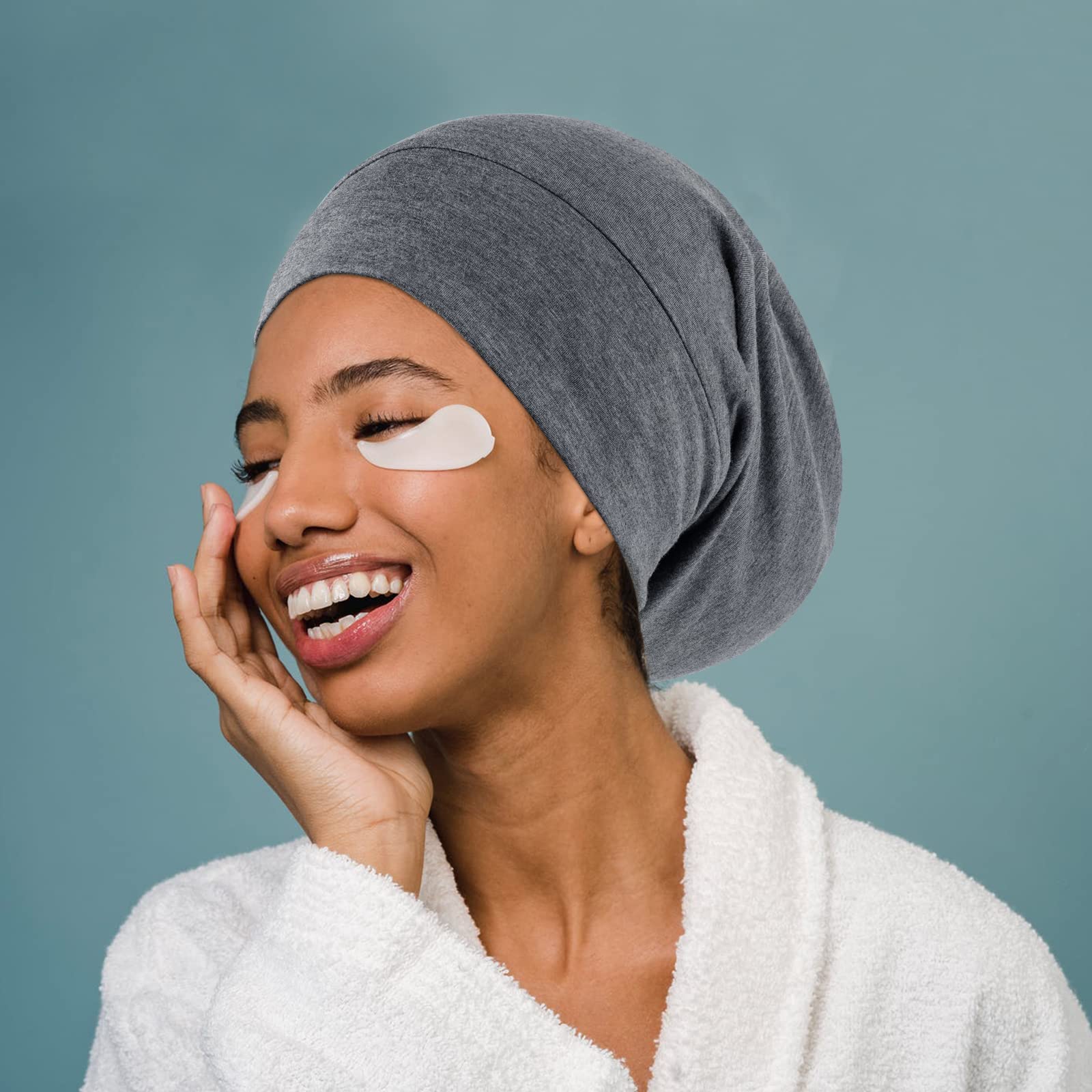 OLESILK bonnet soie Mulberry gris perle, usage quotidien et confort nocturne.