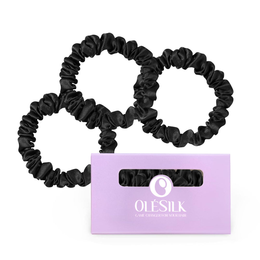 Chouchons OLESILK en soie Mulberry dans un emballage cadeau élégant.
