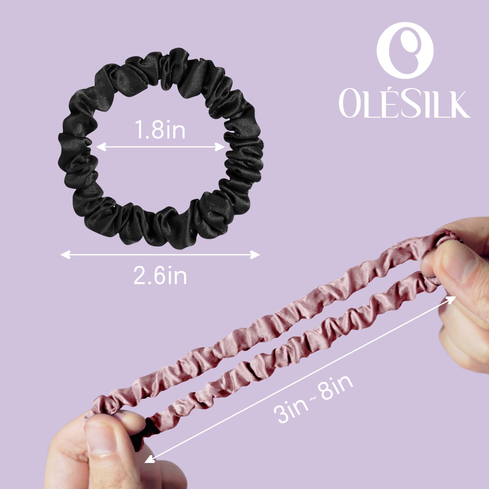 Coffret cadeau OLESILK, chouchons noirs pour offrir.