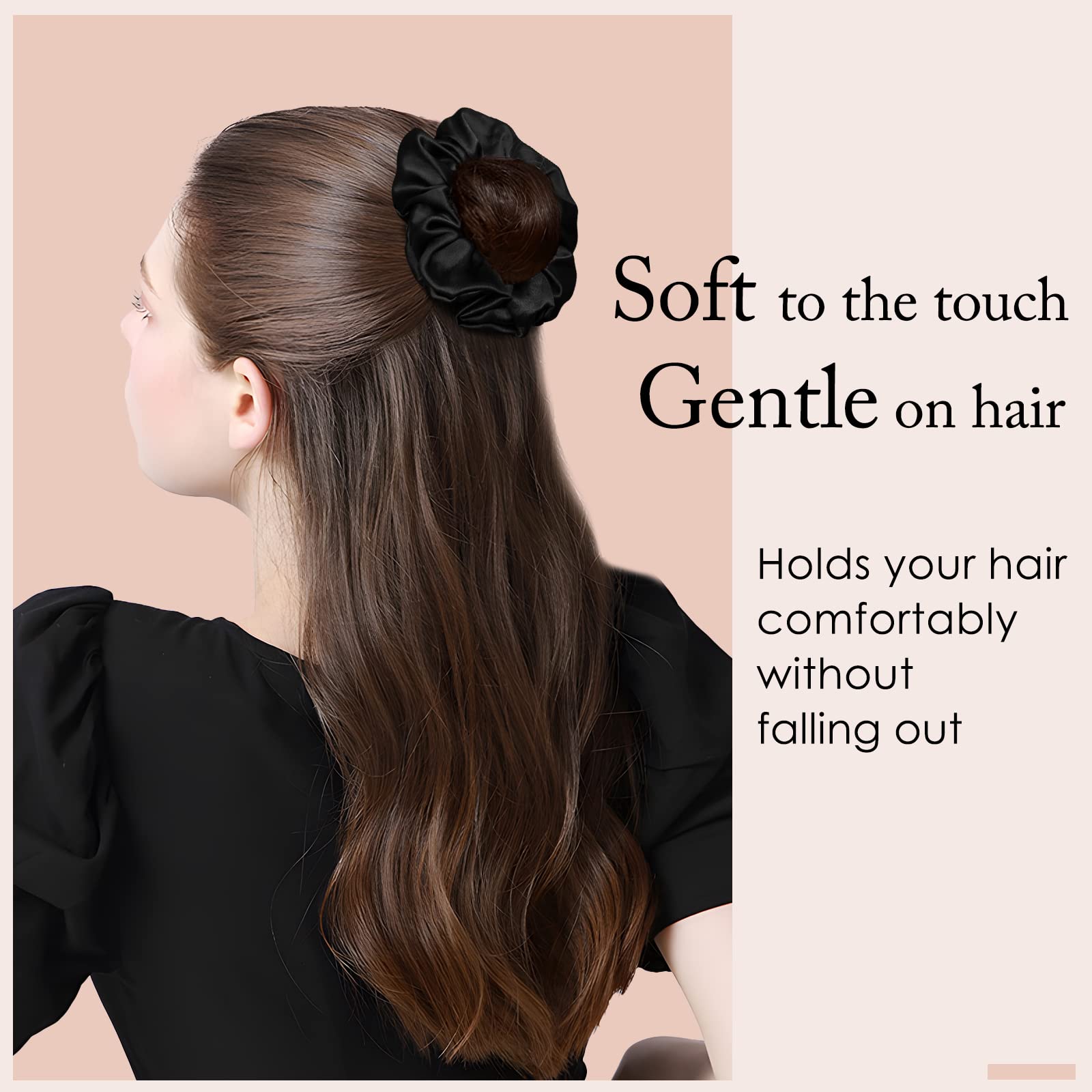 OLESILK scrunchie en soie : réduit frisottis et statique pour un look lisse