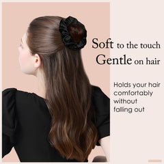 OLESILK scrunchie en soie : réduit frisottis et statique pour un look lisse
