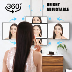 OLIBUY Grand miroir: usage coiffure et maquillage à domicile.