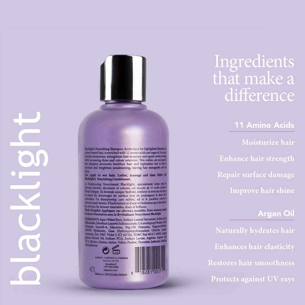 Backlight Nourrissant shampoo pour cheveux colorés protègent la couleur et la brillance