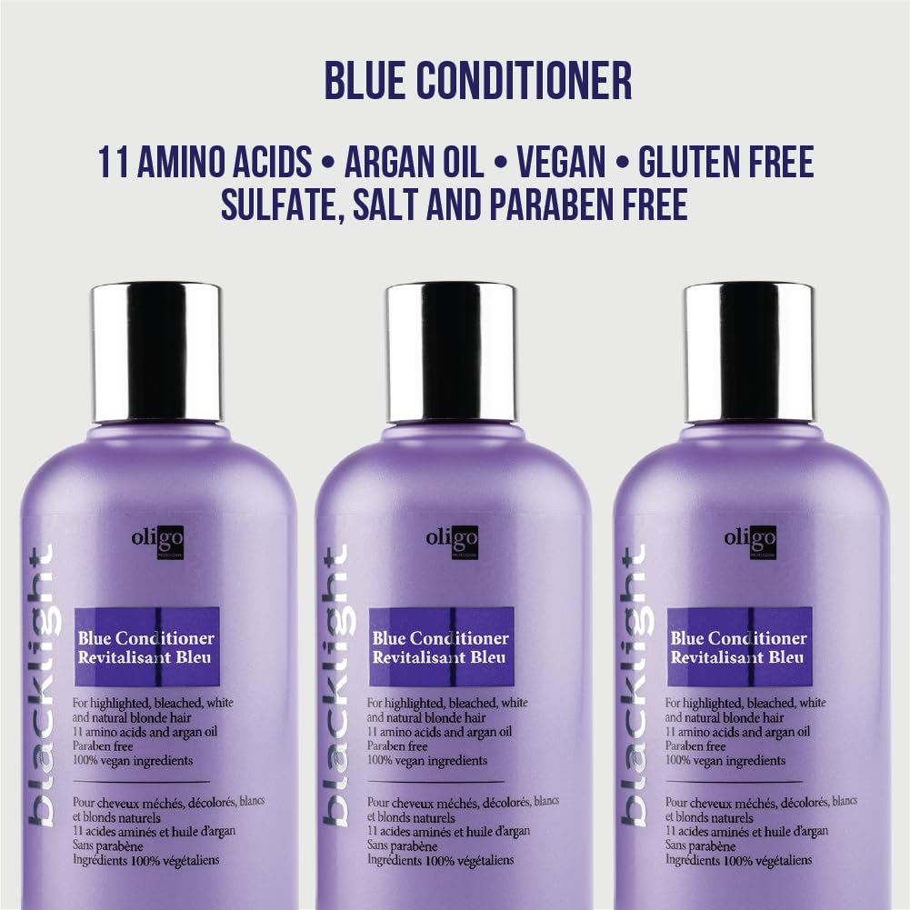 Oligo Professionnel Blacklight Blue – huile d’argan nourrissante pour cheveux blonds