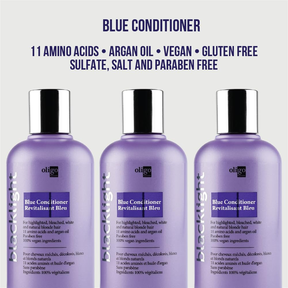 Oligo Professionnel Blacklight Blue – huile d’argan nourrissante pour cheveux blonds