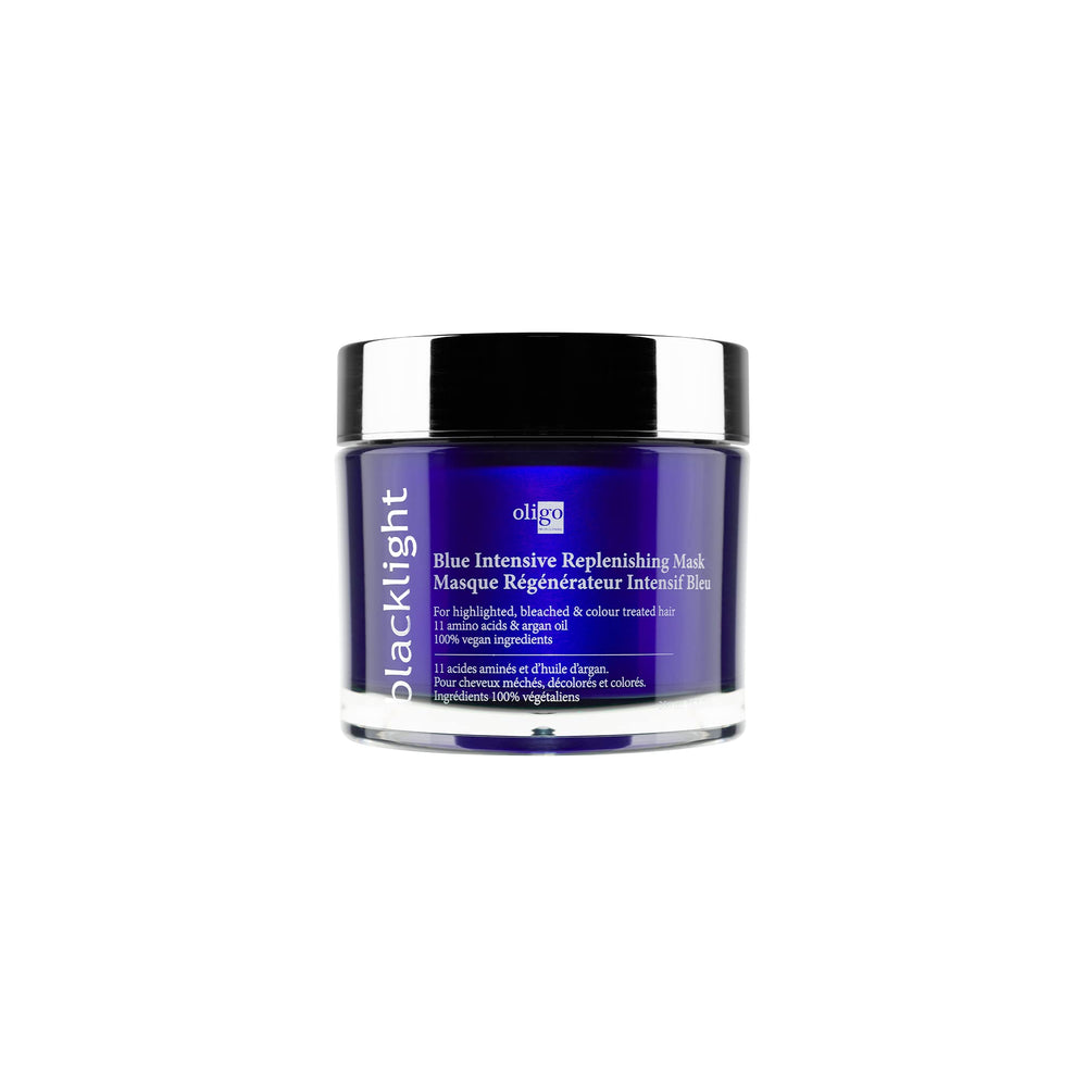 Oligo Professionnel Blacklight Blue masque réplenissant intense pour la brillance et la douceur des cheveux