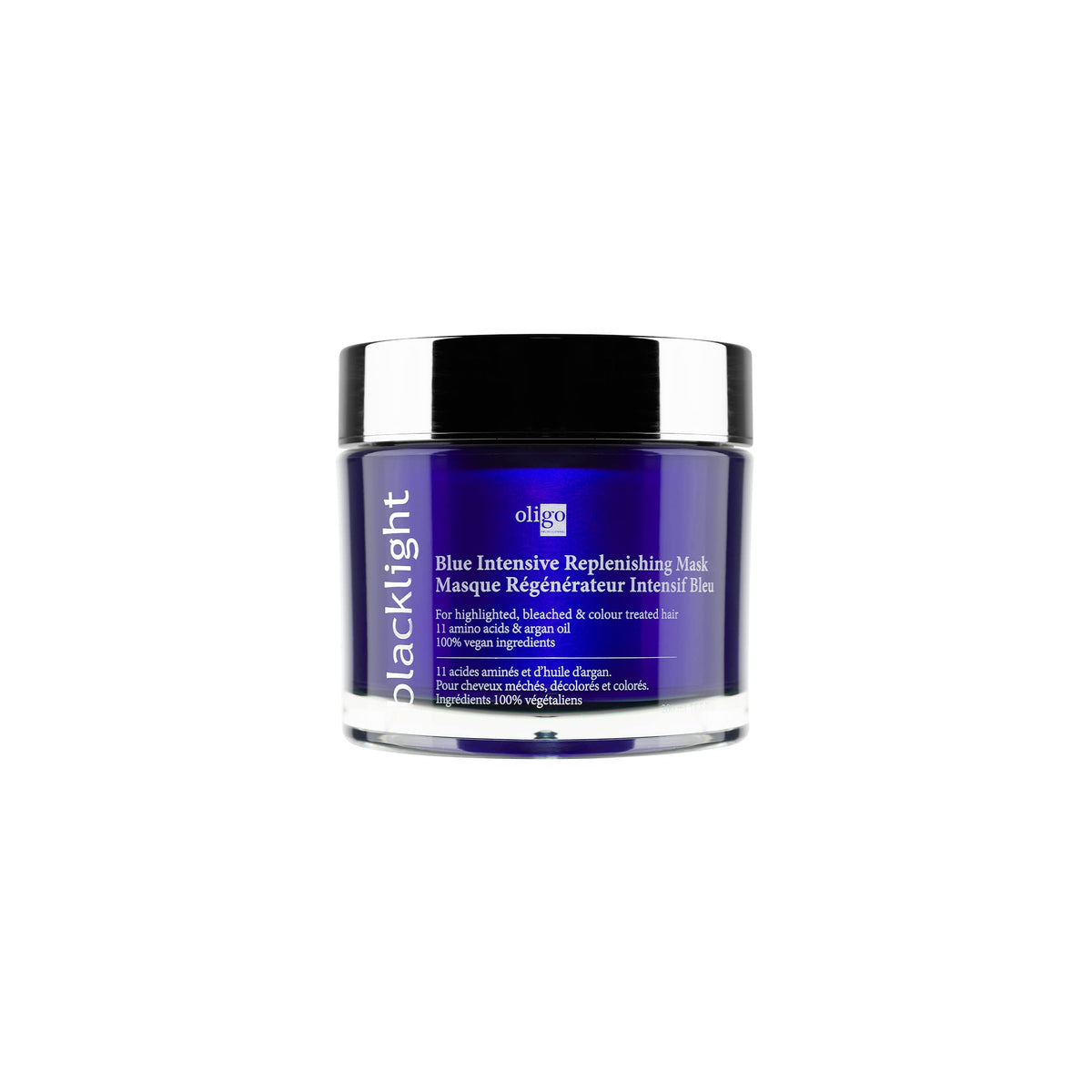 Oligo Professionnel Blacklight Blue masque réplenissant intense pour la brillance et la douceur des cheveux