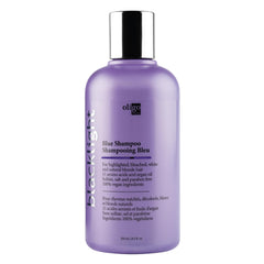 Flacon du Shampooing Bleu Blacklight d'Oligo Professionnel, nourrissant sans sulfate pour blondes.