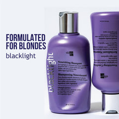 Oligo Professionnel Blacklight Cheveux blonds éclairés; brillance et couleur optimisées.