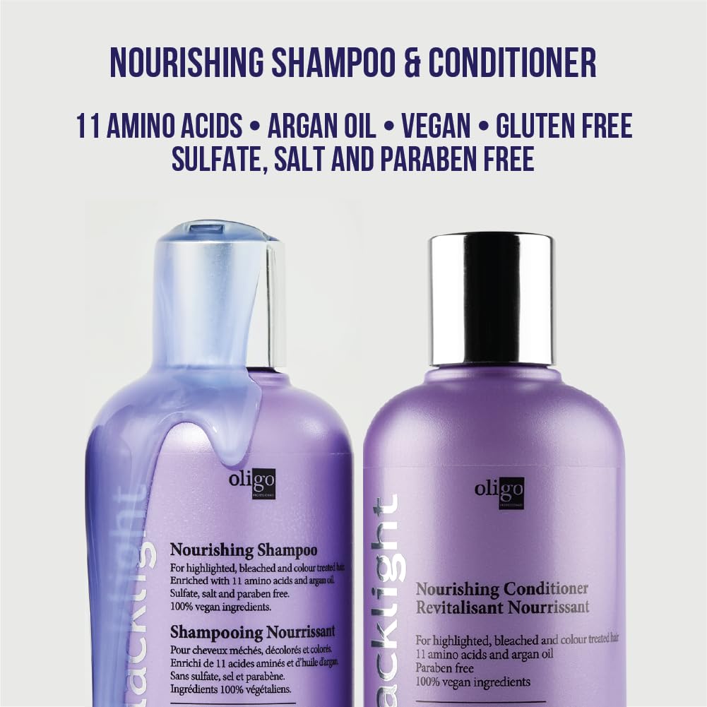Oligo Professionnel Blacklight Huile d argan; nutrition légère pour les longueurs.