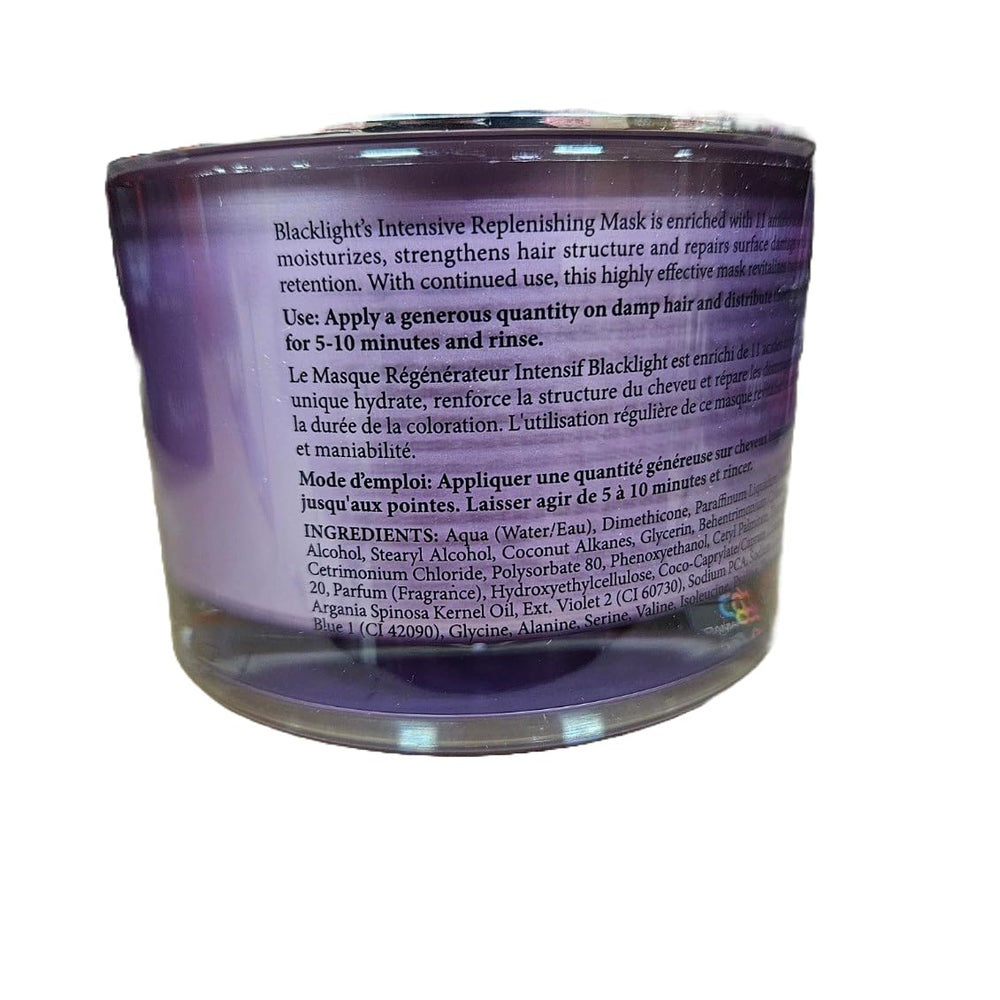 Application facile du masque soin cheveux Blacklight.