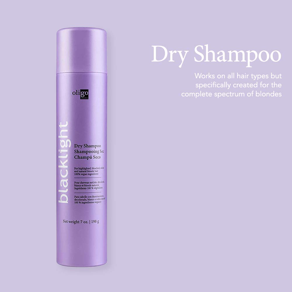 Oligo Professionnel Blacklight Shampoing Sec application rapide, rafraîchit les racines.