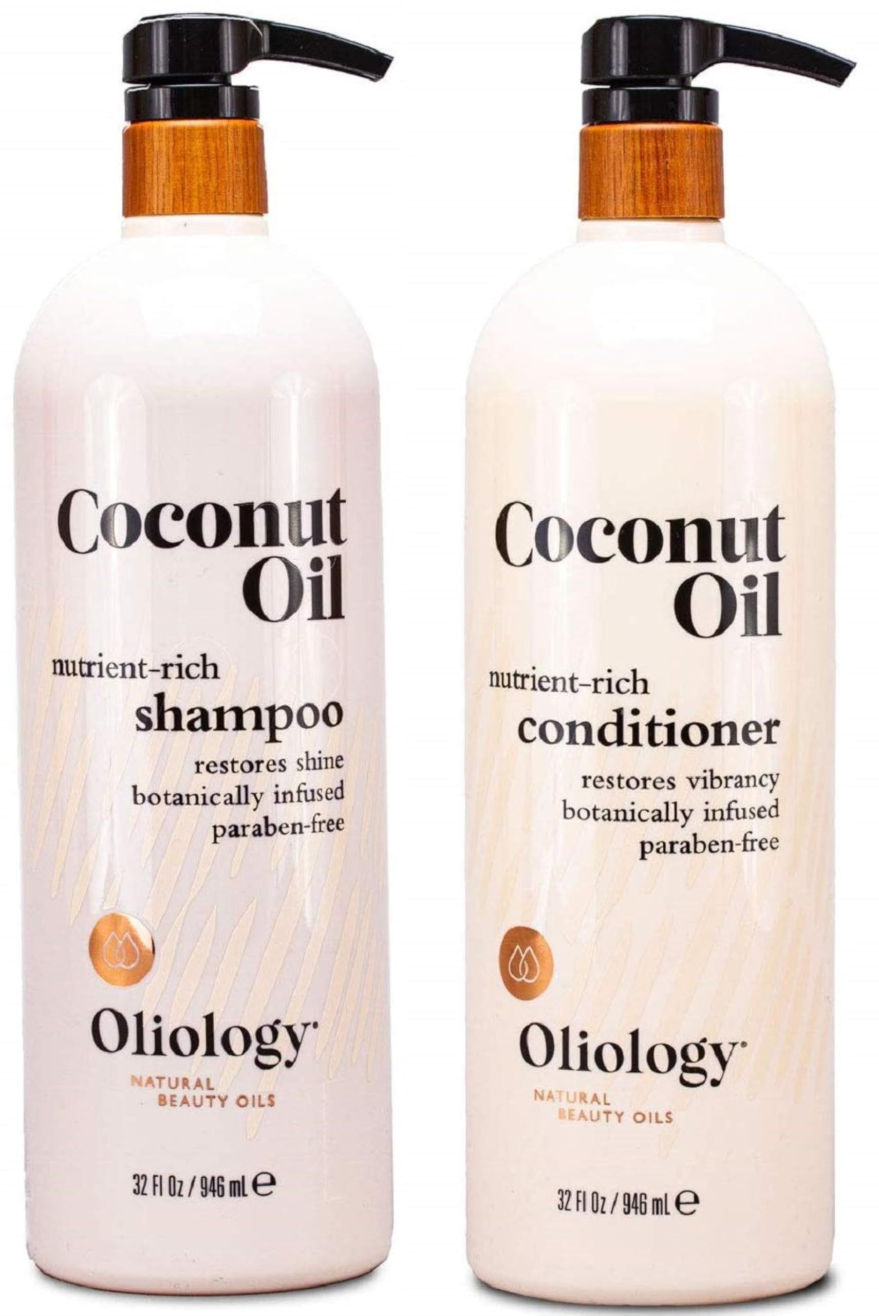 Shampoing Oliology – bouteille nutrition : fortifie les cheveux et renouvelle l'hydratation.