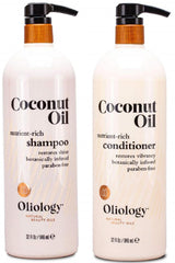 Shampoing Oliology – bouteille nutrition : fortifie les cheveux et renouvelle l'hydratation.