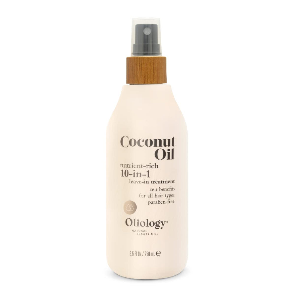Oliology soin sans rinçage adapté à tous types de cheveux.