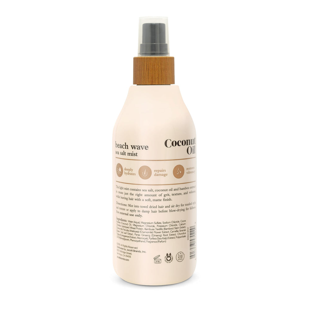 Oliology vagues plage sur cheveux texturés et fini mat naturel
