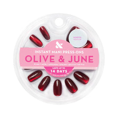 Ongles Olive & June Instant Mani 21 tailles pour un ajustement naturel.