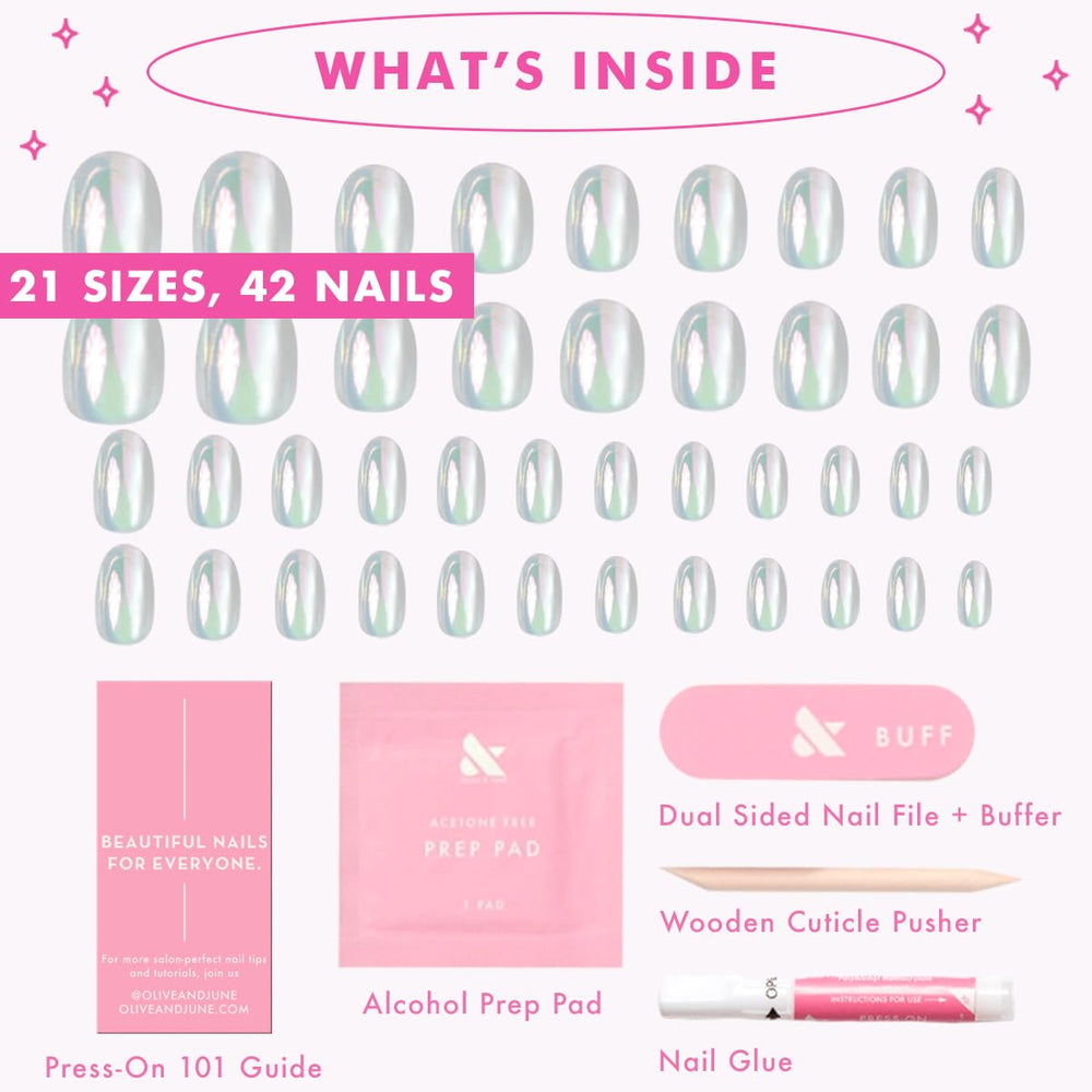 Boîte Olive & June Instant Mani complète avec outils utiles