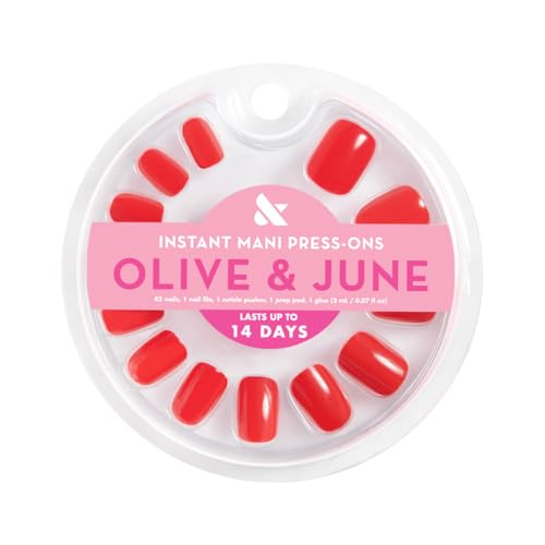 Ongles Olive & June Instant Mani: 42 pièces et 21 tailles pour ajustement précis.