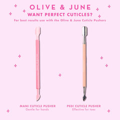 Olive & June Utilisation rapide en 5 minutes pour cuticules préparées.