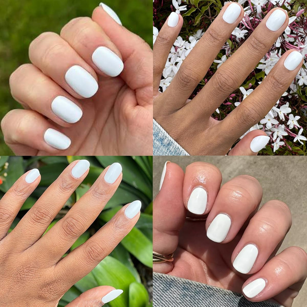 Retrait rapide du vernis Olive & June avec dissolvant pratique.