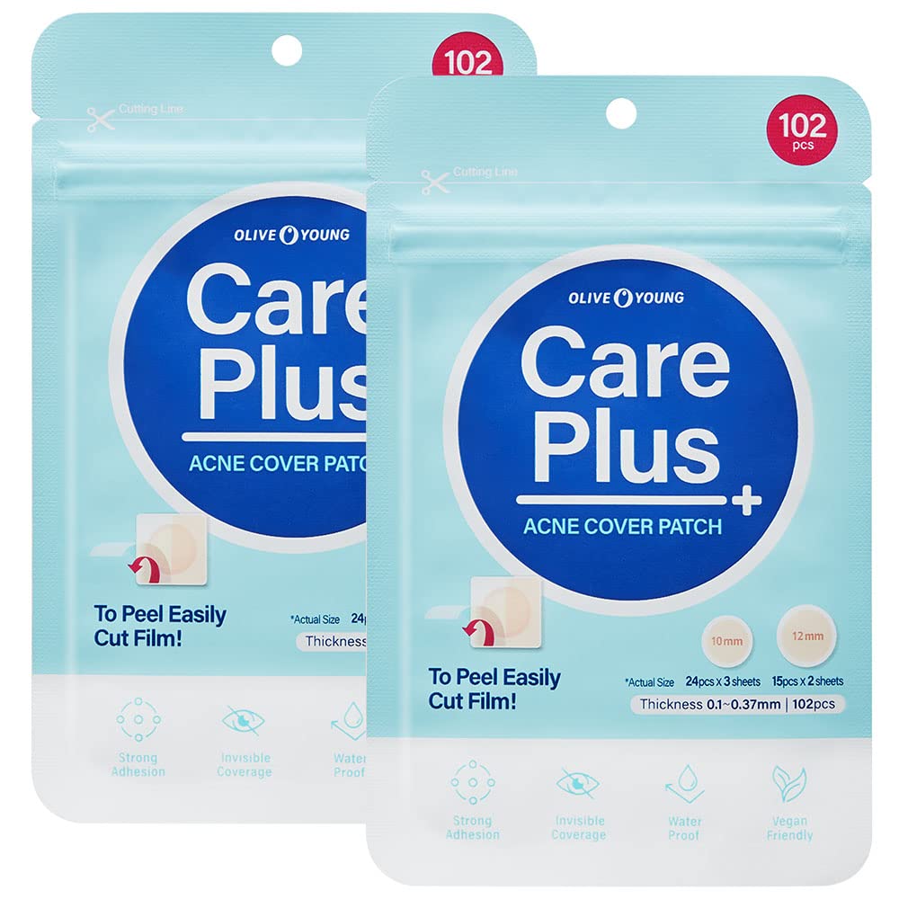 OLIVE YOUNG Care Plus Pansement hydrocolloïde, paquet 204 prêt pour boutons.
