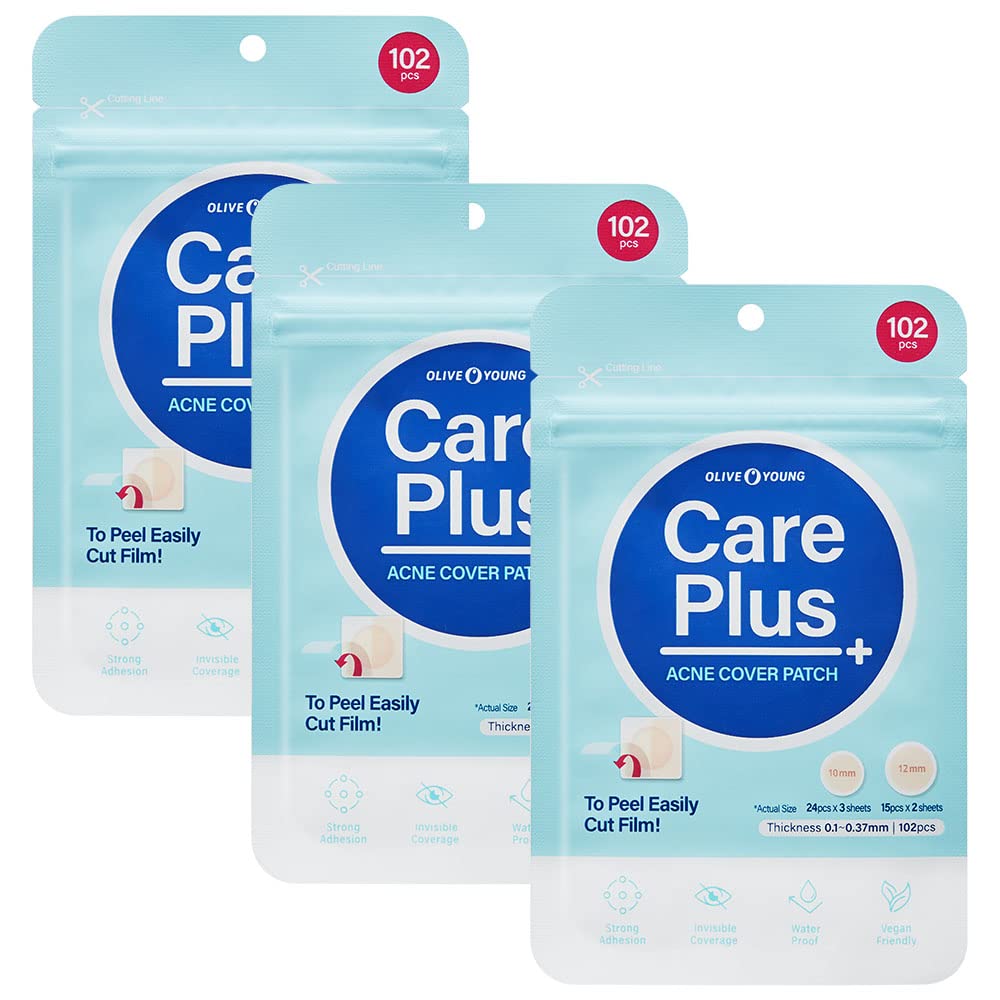 OLIVE YOUNG Care Plus Spot Patch, pansement hydrocolloïde couvrant les imperfections.