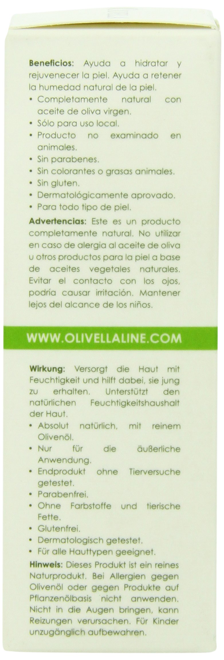 Application visage Olivella, texture légère qui nourrit sans effet gras et illumine le teint.