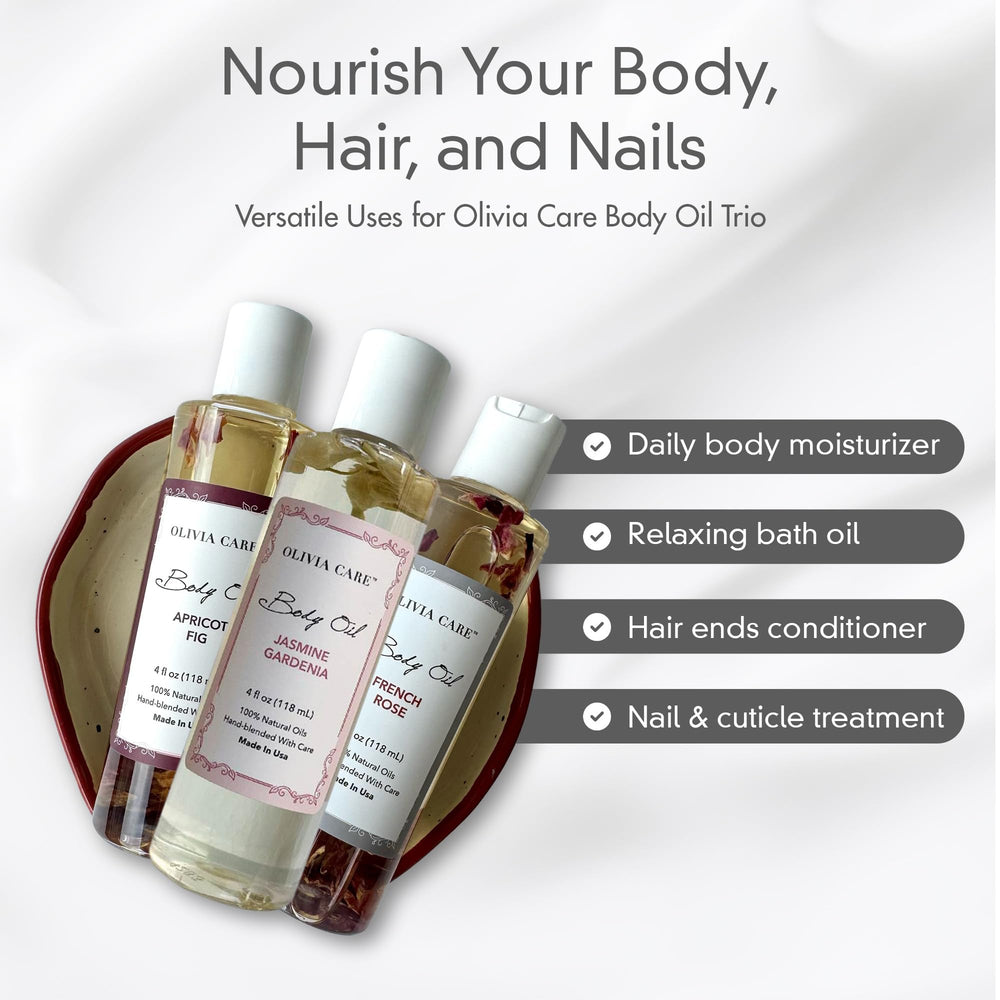 Olivia Care huile corporelle bienfaits vitamine E K omega pour hydrater