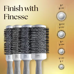Brosse Olivia Garden CI-35 en céramique pour résultats lisses et volume modéré.