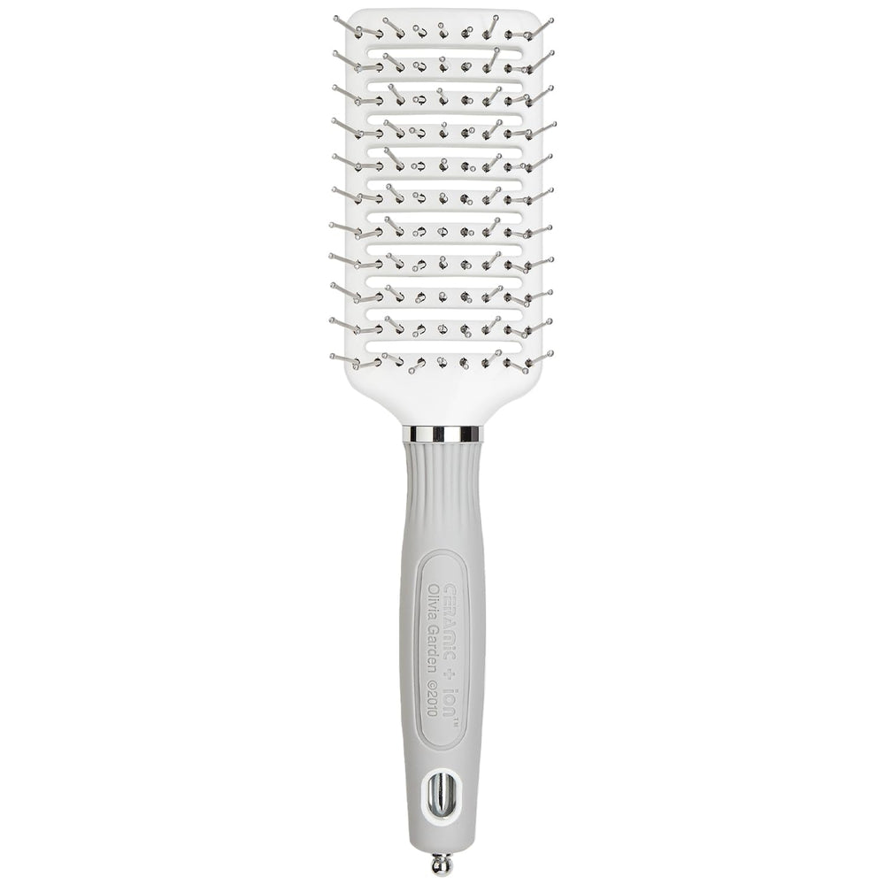 Brosse Olivia Garden Turbo Vent Pro avec céramique et ion pour démêler efficacement.