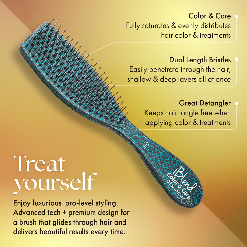Olivia Garden iBlend, brosse-distribution-produit, élimine excès et redistribue.