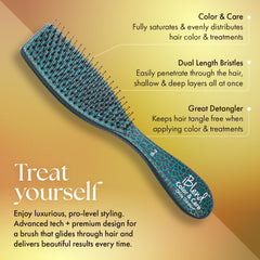 Olivia Garden iBlend, brosse-distribution-produit, élimine excès et redistribue.