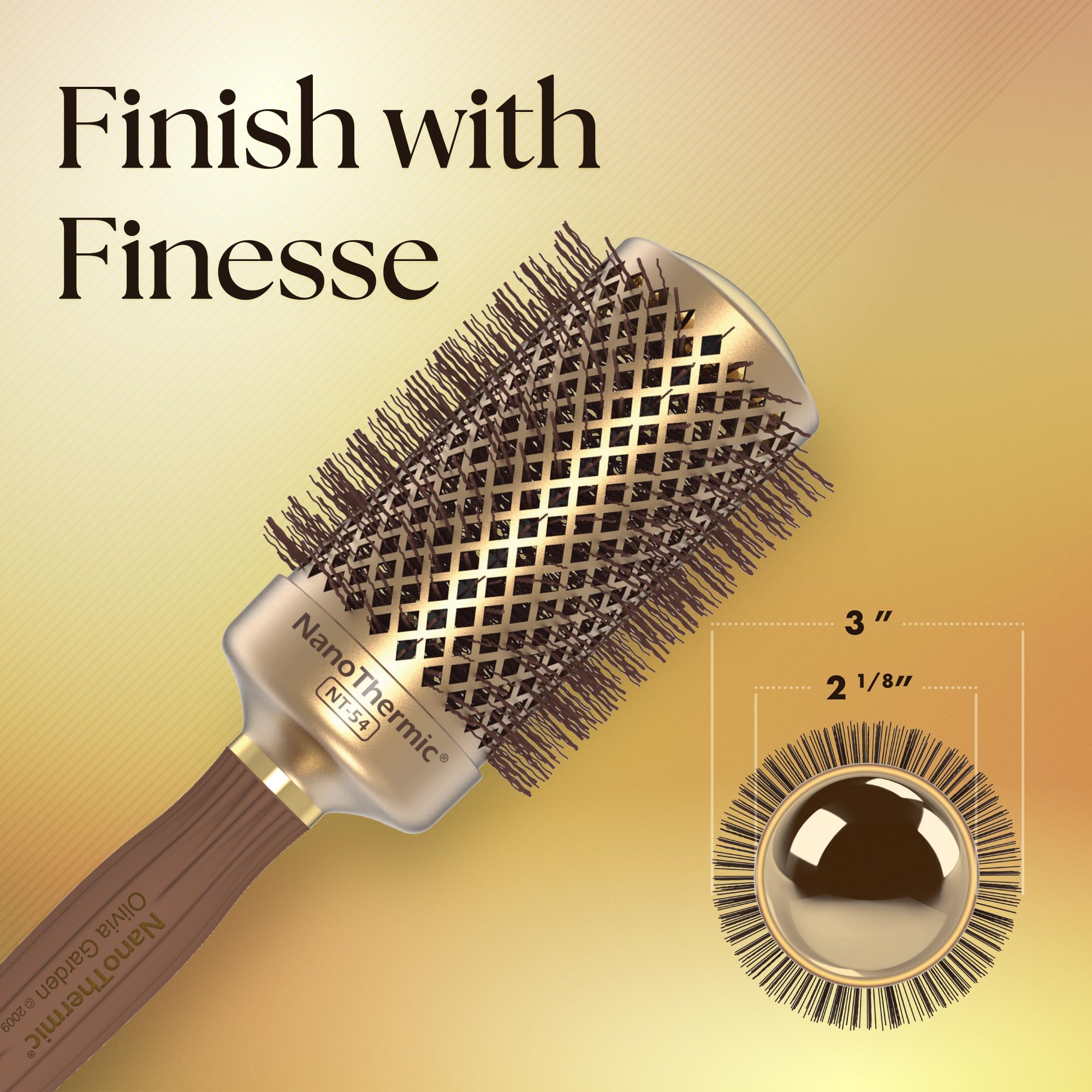 Olivia Garden NT-54 – chauffe rapide, brushing plus efficace sans électricité.
