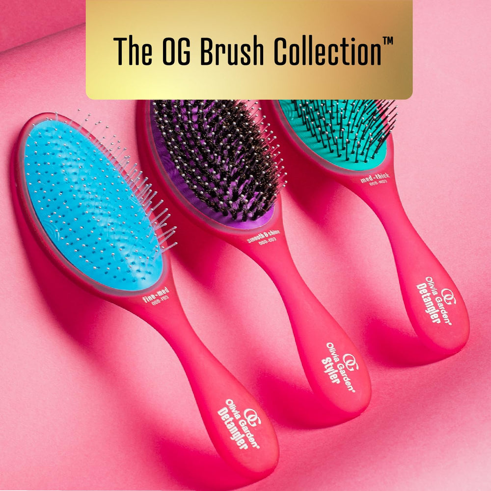 Poignée ergonomique Olivia Garden OG, prise en main confortable lors du brushing.