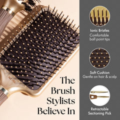 Brosse Olivia Garden NT-PDL Paddle - chauffage rapide pour styles durables.