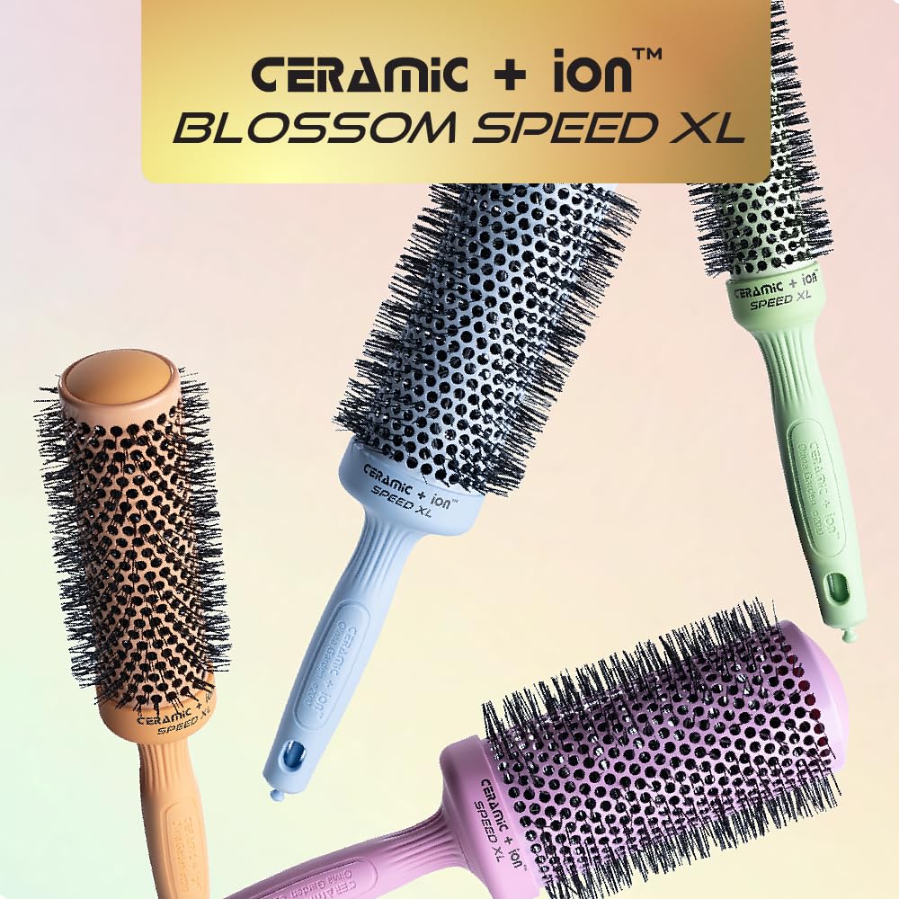 Olivia Garden Ceramic Ion Speed XL, idéal pour cheveux normaux à épais et brushing durable.