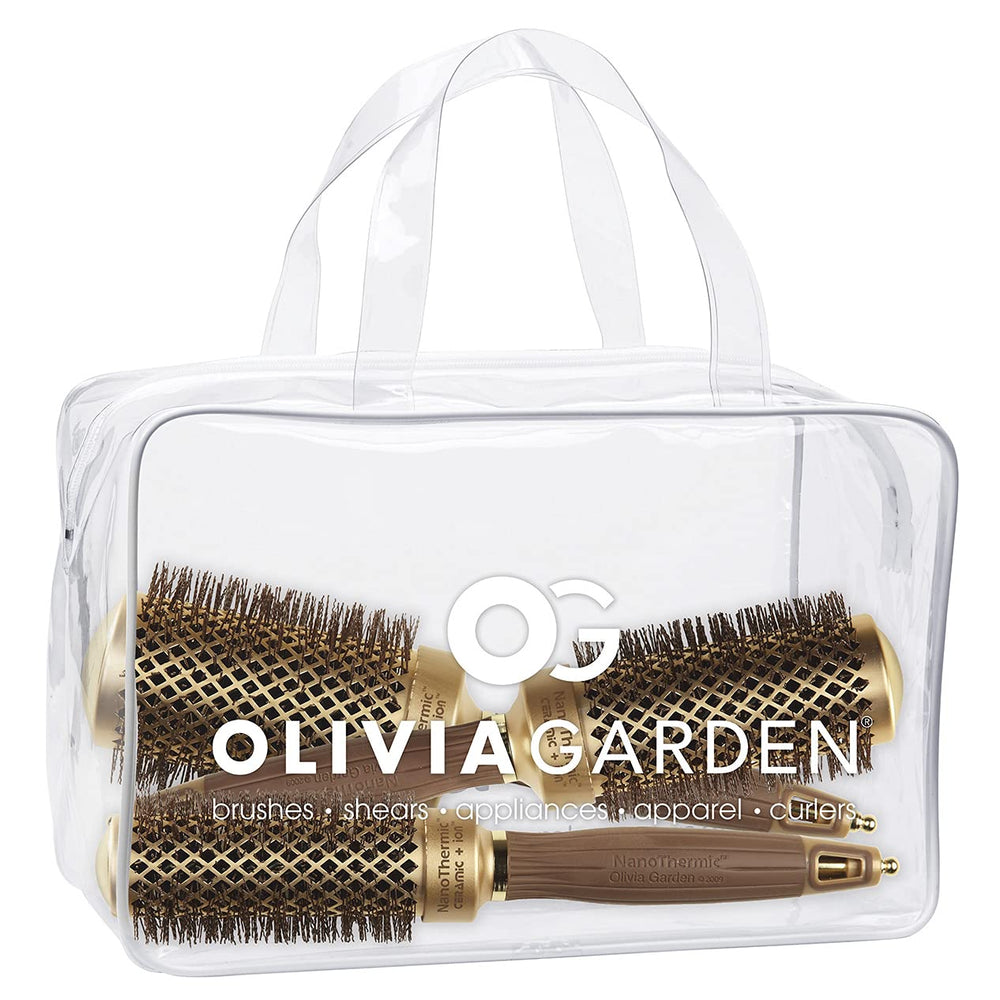 Olivia Garden NanoThermic brosse ronde céramique ionique pour volume durable et coiffage rapide