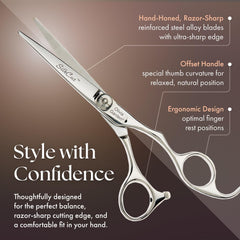 Ciseaux professionnels SilkCut 5,75 po: coupe précise.