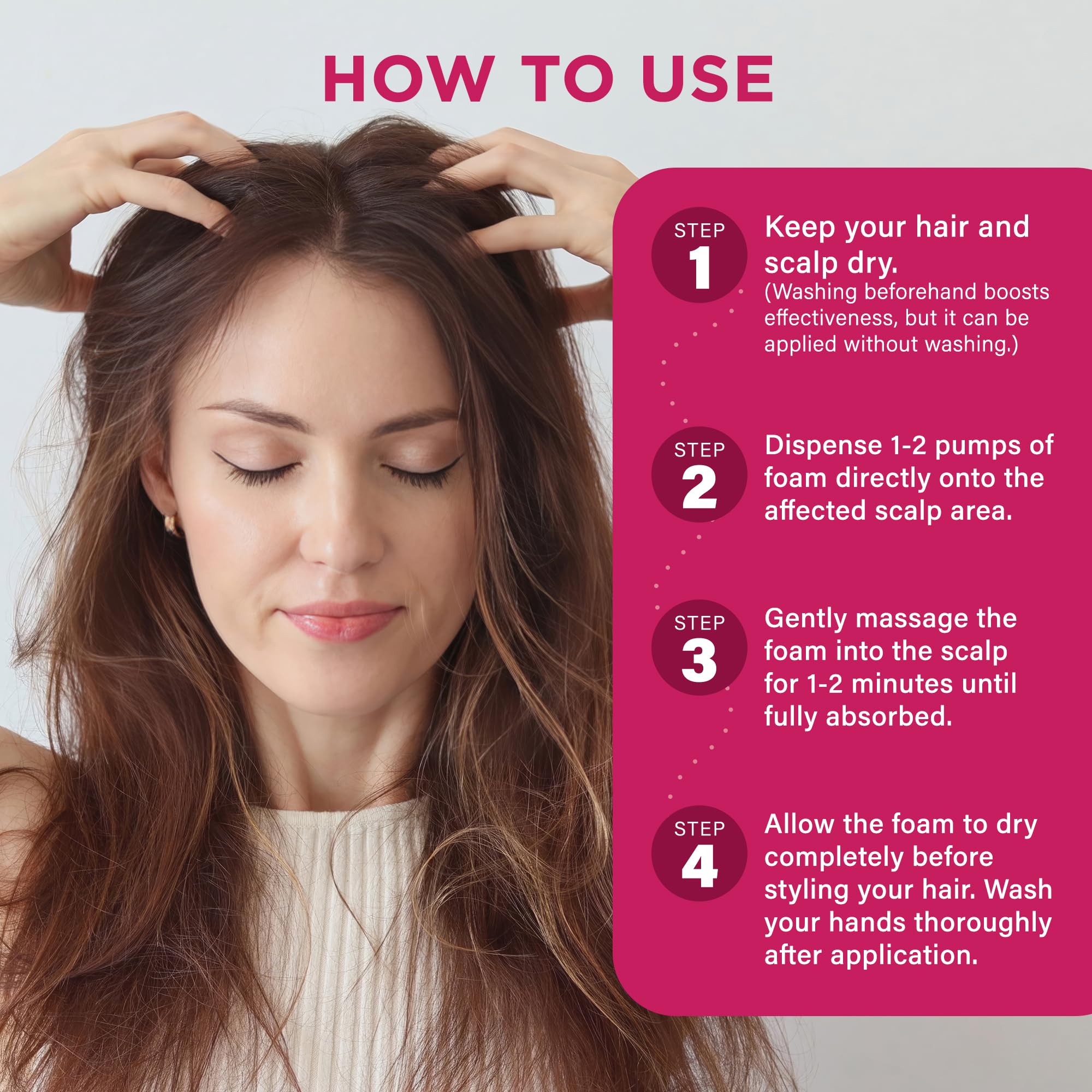 OLIVITA Minoxidil Foam – utilisation quotidienne adaptée à une vie active.