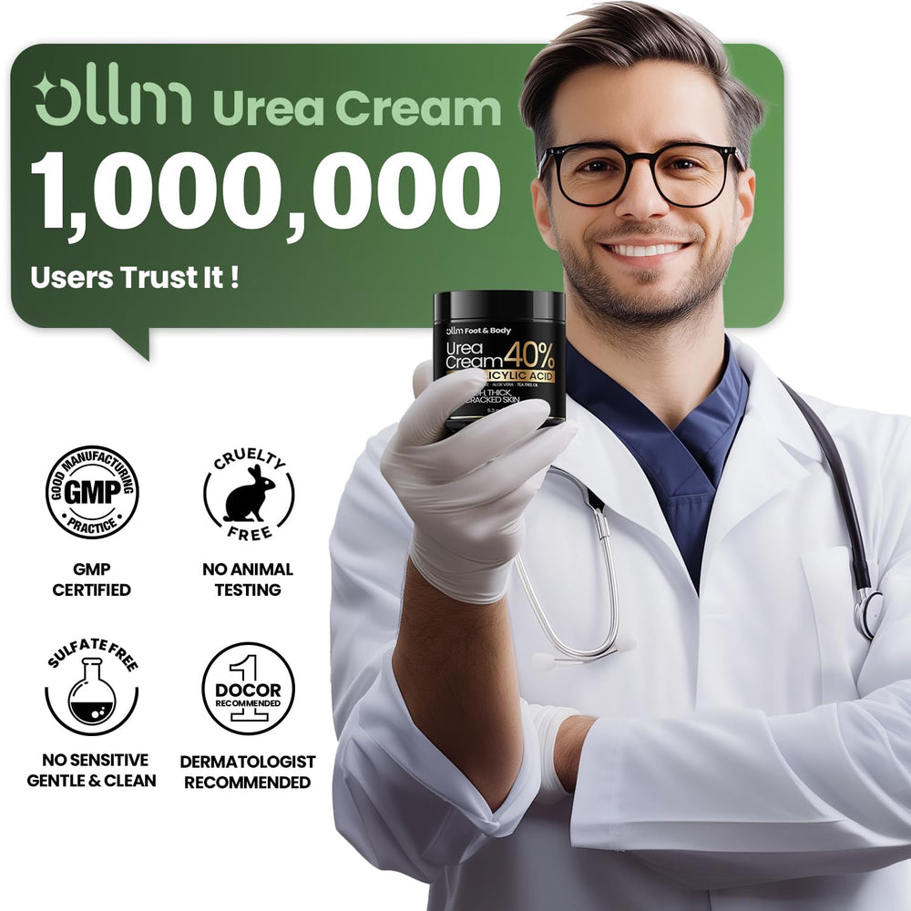 OLLM Urea 40: soin quotidien mains et pieds
